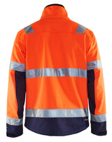 Blåkläder 4900 High Vis Softshell Jakke materiale med logo