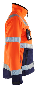 Blåkläder 4900 High Vis Softshell Jakke produktbillede til broderi