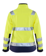 Blåkläder 4902 Dame High Vis Softshell Jakke produktbillede med logo