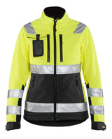 Blåkläder 4902 Dame High Vis Softshell Jakke materiale med firmalogo