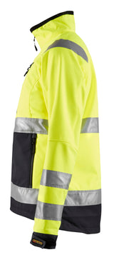 Blåkläder 4902 Dame High Vis Softshell Jakke produktbillede med tryk