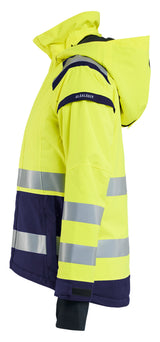 Blåkläder 4904 Dame High Vis Skaljakke produktfoto med tryk