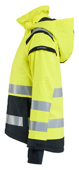 Blåkläder 4904 Dame High Vis Skaljakke produktbillede med tryk