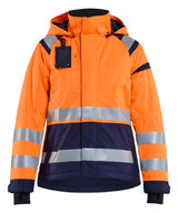 Blåkläder 4904 Dame High Vis Skaljakke detalje med firmalogo