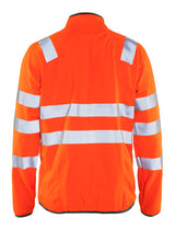 Blåkläder 4906 High Vis Softshell Jakke nærbillede med logo