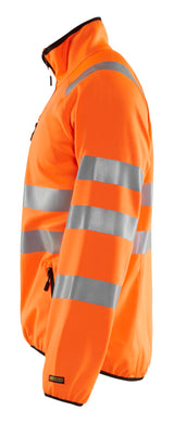 Blåkläder 4906 High Vis Softshell Jakke produktbillede med tryk