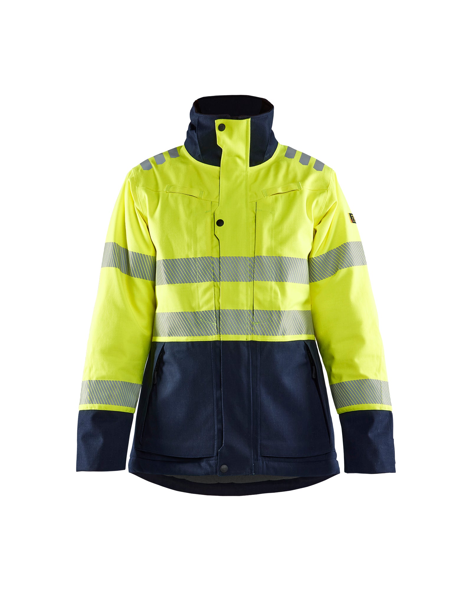 Blåkläder 4917 Dame Multinorm Vinterjakke Inherent, High Vis Gul/Marineblå