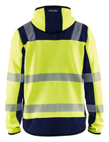 Blåkläder 4923 High Vis Strikket Softshell Jakke produktbillede med logo
