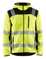 Blåkläder 4923 High Vis Strikket Softshell Jakke materiale med firmalogo