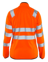 Blåkläder 4926 Dame High Vis Softshell Jakke nærbillede med logo