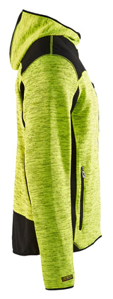 Blåkläder 4930 Strikket jakke med softshell detalje til broderi