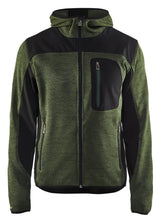 Blåkläder 4930 Strikket jakke med softshell materiale med firmalogo