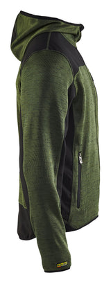 Blåkläder 4930 Strikket jakke med softshell produktfoto til broderi