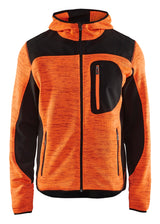 Blåkläder 4930 Strikket jakke med softshell detalje med firmalogo