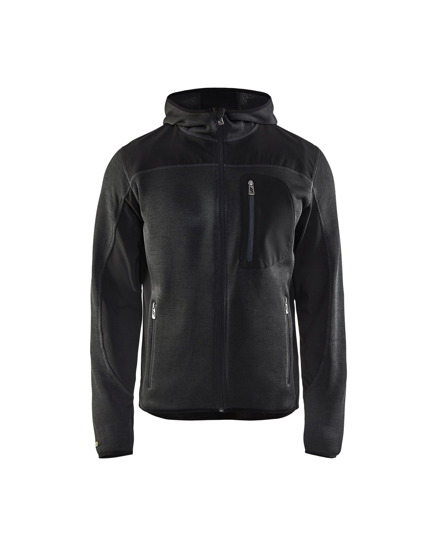 Blåkläder 4930 Strikket jakke med softshell, Antracitgrå/Sort