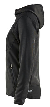 Blåkläder 4931 Dame Strikket jakke med softshell produktfoto med tryk
