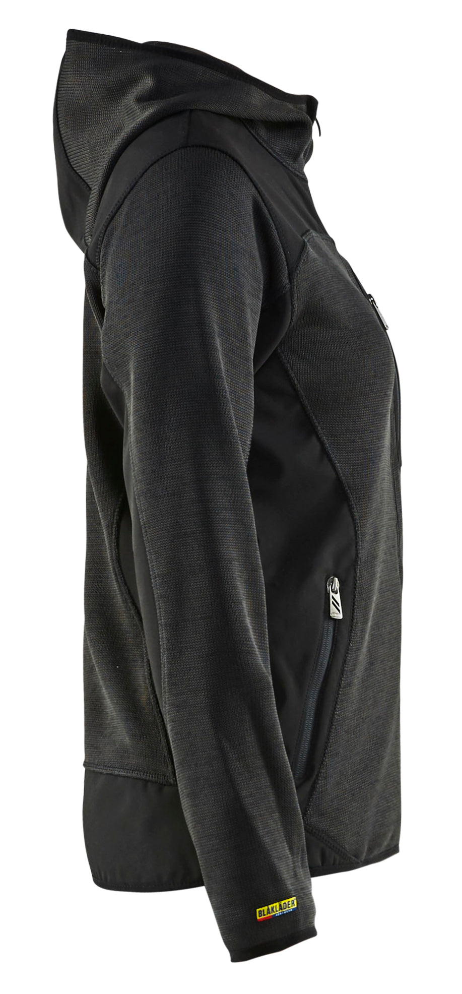 Dame Strikket jakke med softshell