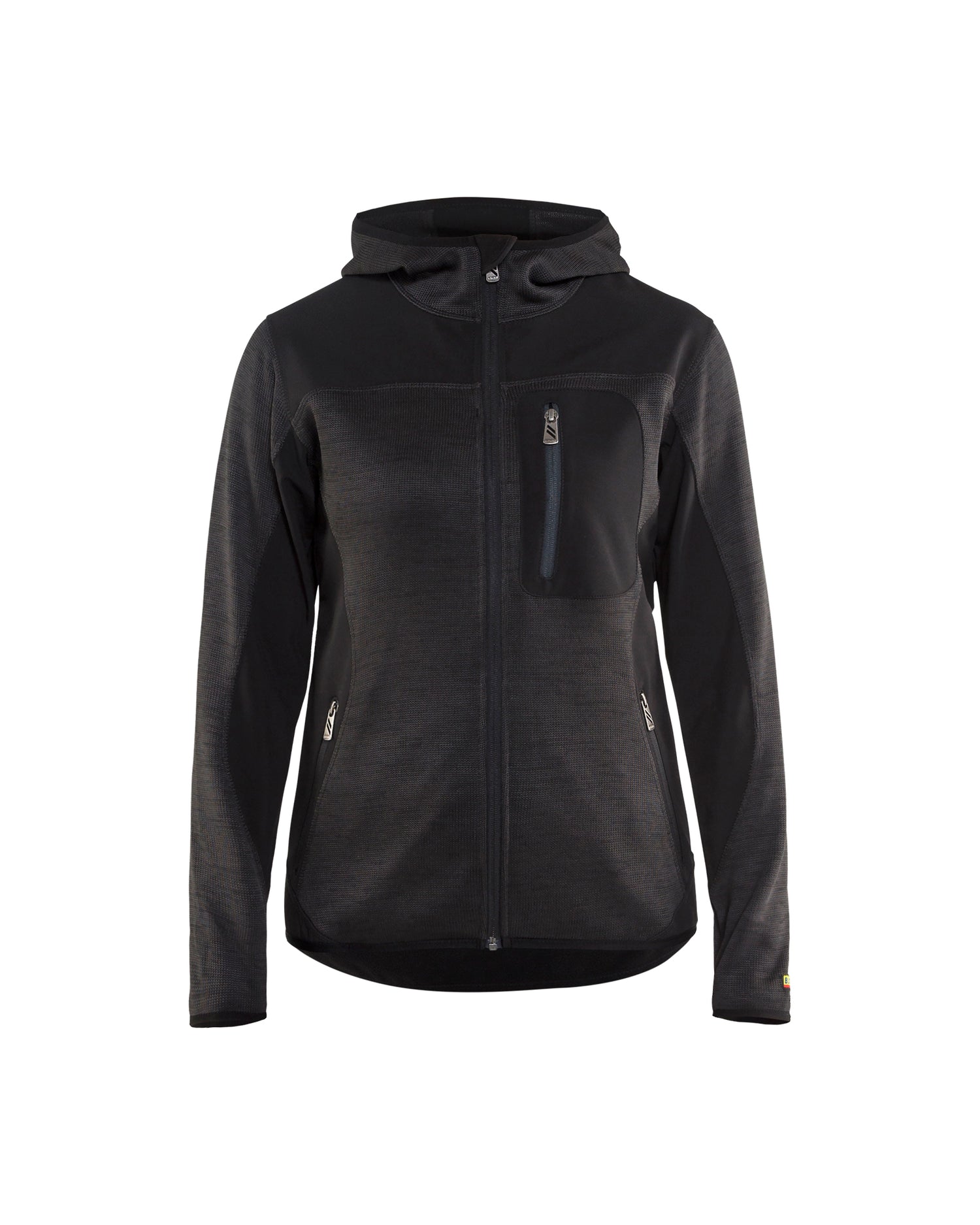 Blåkläder 4931 Dame Strikket jakke med softshell, Antracitgrå/Sort