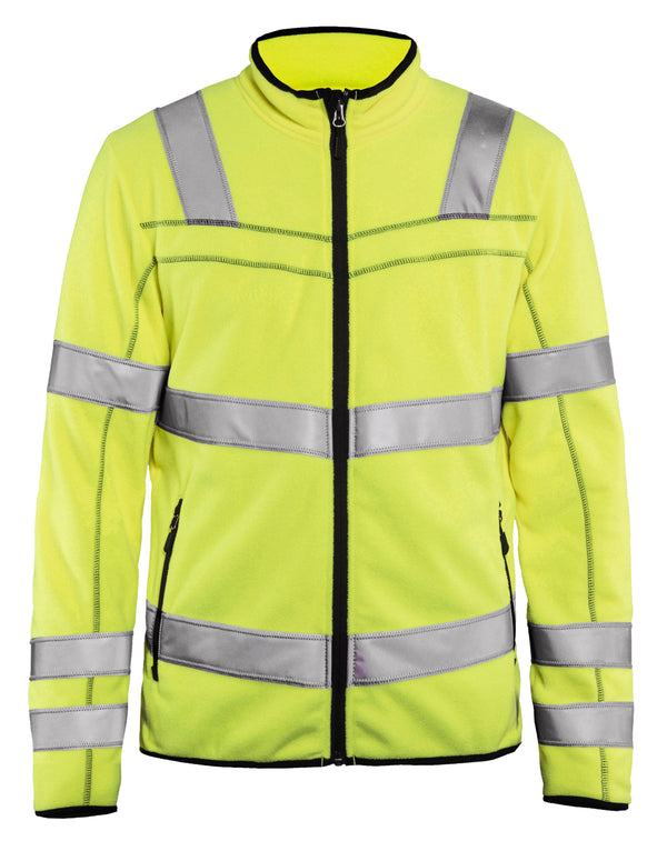 Blåkläder 4941 High Vis Microfleece Jakke med tryk eller logo – arbejdstøj og firmatøj