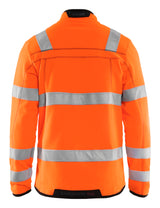 Blåkläder 4941 High Vis Microfleece Jakke nærbillede med logo