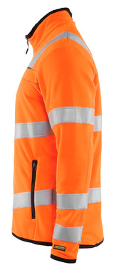 Blåkläder 4941 High Vis Microfleece Jakke produktbillede med tryk