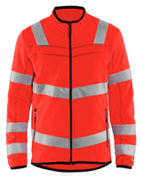 Blåkläder 4941 High Vis Microfleece Jakke detalje med firmalogo
