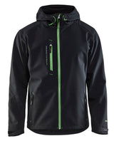 Blåkläder 4949 Softshell Jakke med hætte med tryk eller logo – arbejdstøj og firmatøj