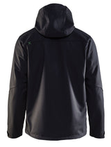 Blåkläder 4949 Softshell Jakke med hætte produktbillede med logo