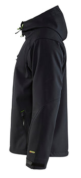Blåkläder 4949 Softshell Jakke med hætte produktfoto med tryk