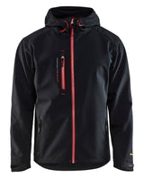 Blåkläder 4949 Softshell Jakke med hætte materiale med firmalogo