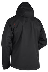 Blåkläder 4949 Softshell Jakke med hætte nærbillede med logo