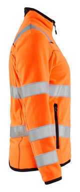 Blåkläder 4966 Dame High Vis Microfleece Jakke produktfoto til broderi