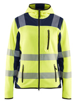 Blåkläder 4967 Dame High Vis Strikket Softshell Jakke med tryk eller logo – arbejdstøj og firmatøj