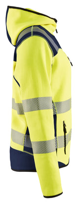 Blåkläder 4967 Dame High Vis Strikket Softshell Jakke detalje til broderi