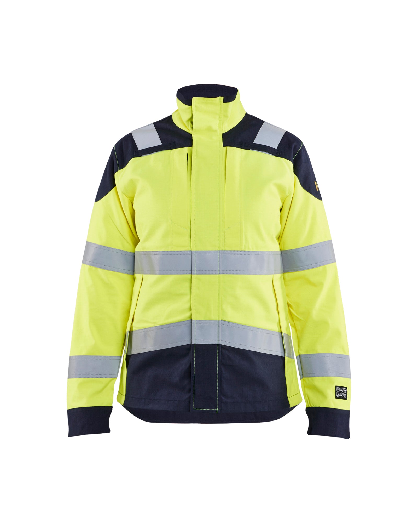 Blåkläder 4969 Dame Multinorm Jakke Inherent, High Vis Gul/Marineblå