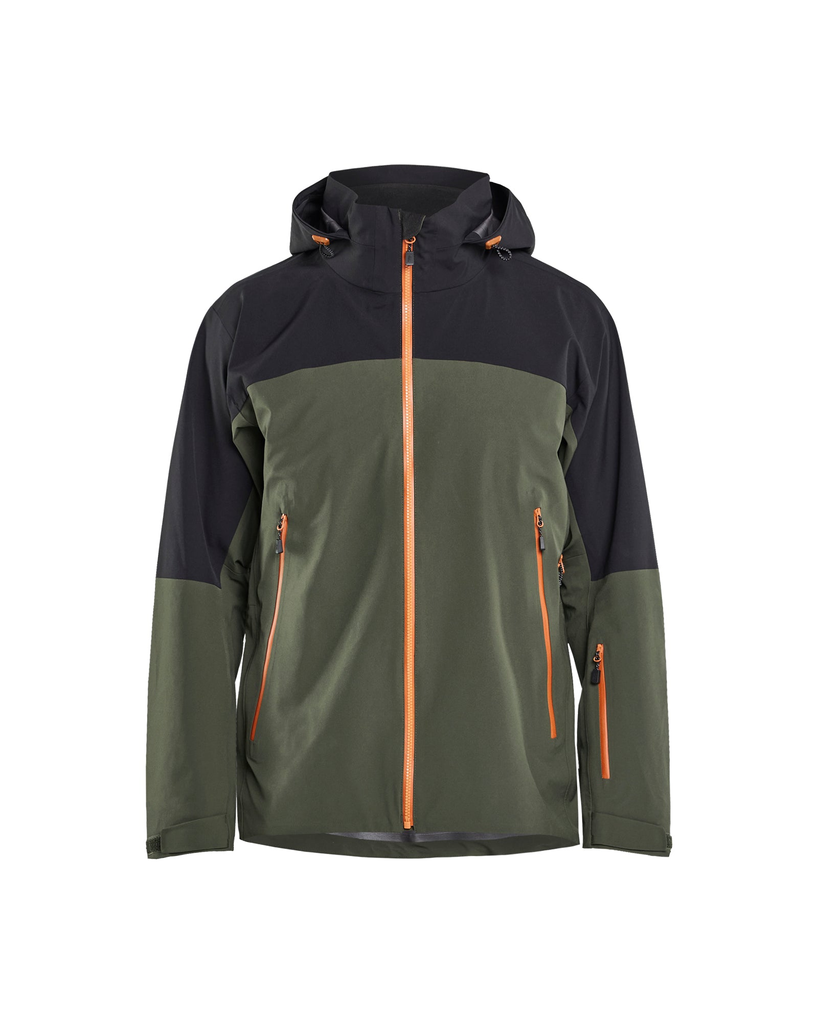Blåkläder 4980 Striker Skaljakke 4-vejs Stretch, Skovgrøn/Rust