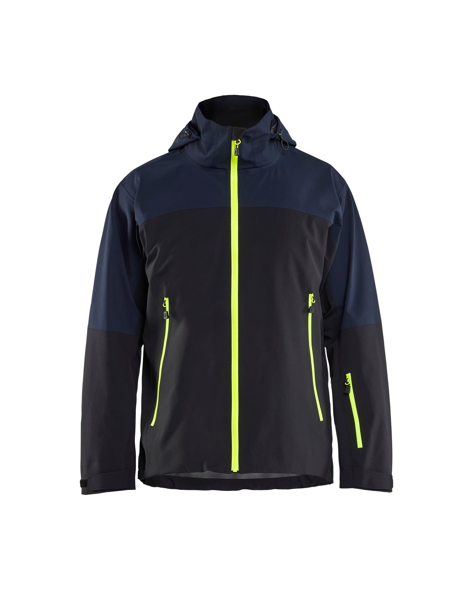 Blåkläder 4980 Striker Skaljakke 4-vejs Stretch, Mørk Marineblå/High Vis Gul