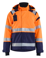 Blåkläder 4987 High Vis Skaljakke detalje med firmalogo