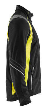 Blåkläder 4993 Microfleece Jakke nærbillede med logo