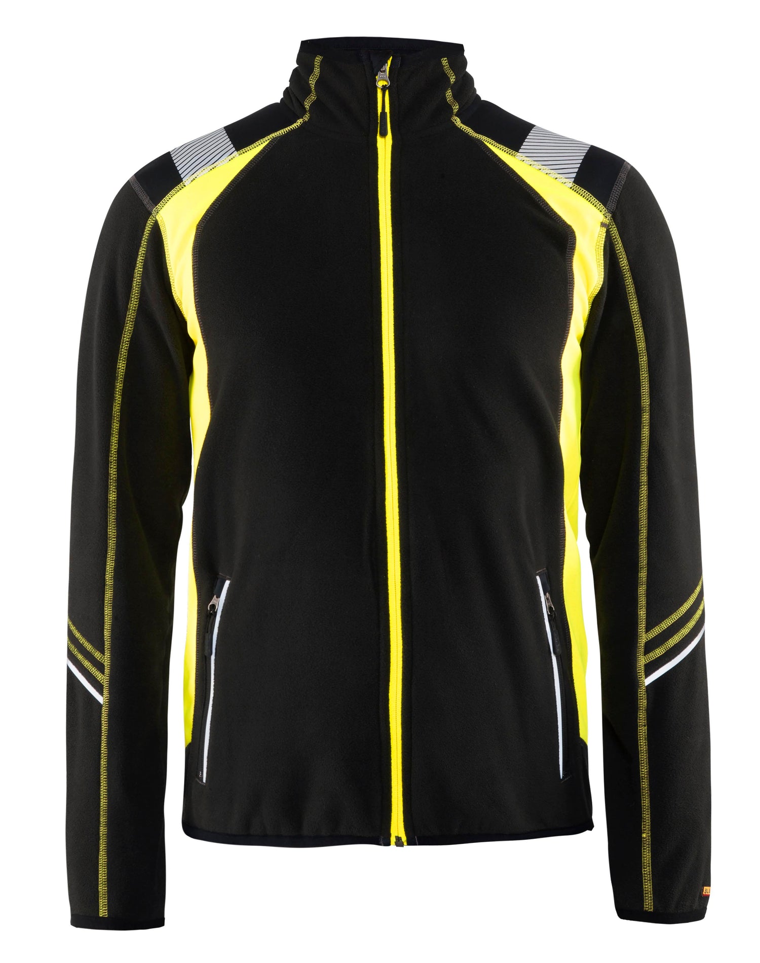 Blåkläder 4993 Microfleece Jakke, Sort/High Vis Gul
