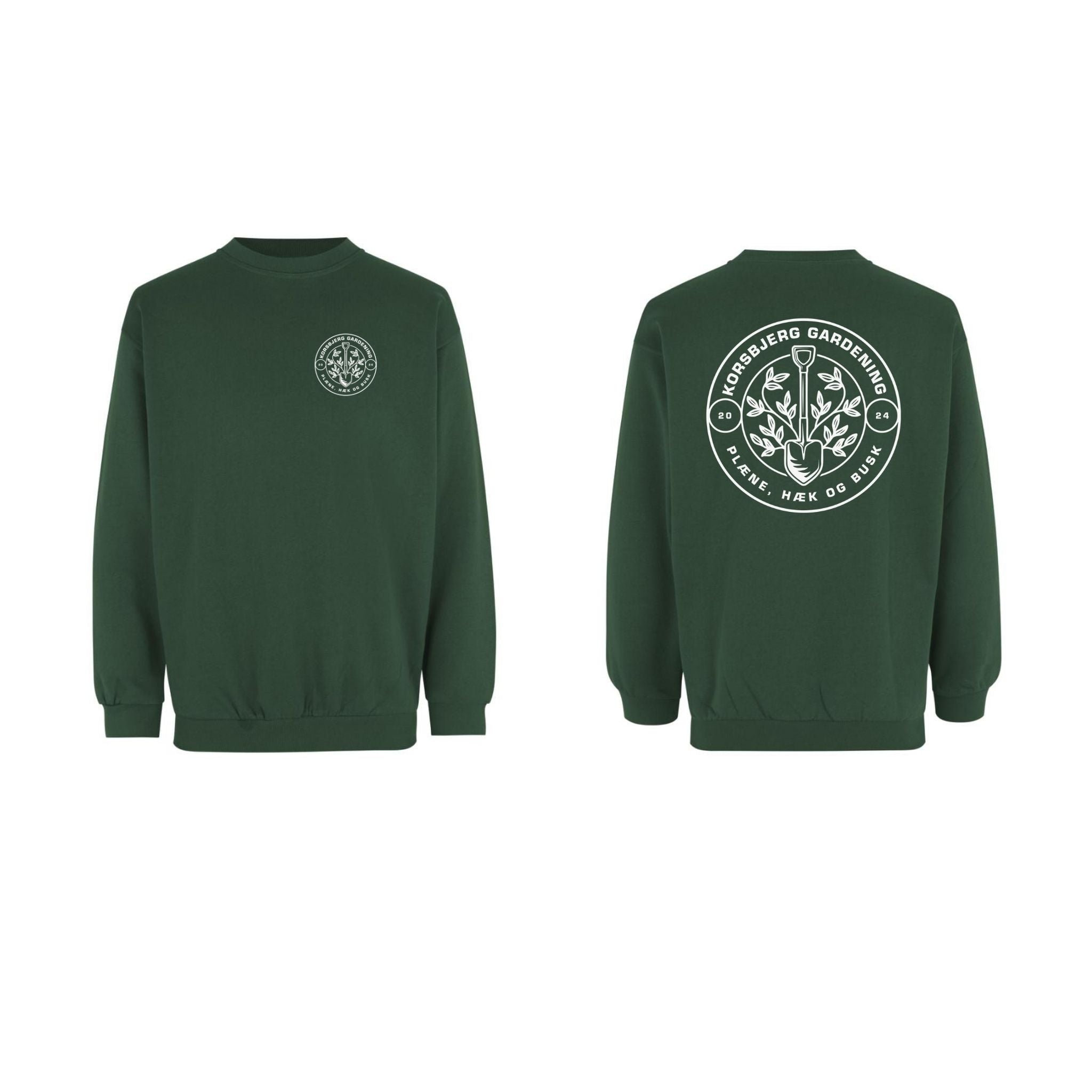 Korsbjerg Gardening ID 0600 Sweatshirt klassisk m bryst og ryglogo