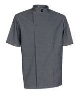NYBO Workwear 501001 Unisex-kokkejakke, 1/4 ærme med tryk eller logo – arbejdstøj og firmatøj