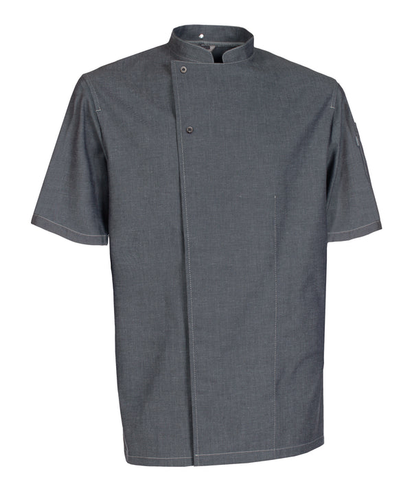NYBO Workwear 501001 Unisex-kokkejakke, 1/4 ærme med tryk eller logo – arbejdstøj og firmatøj