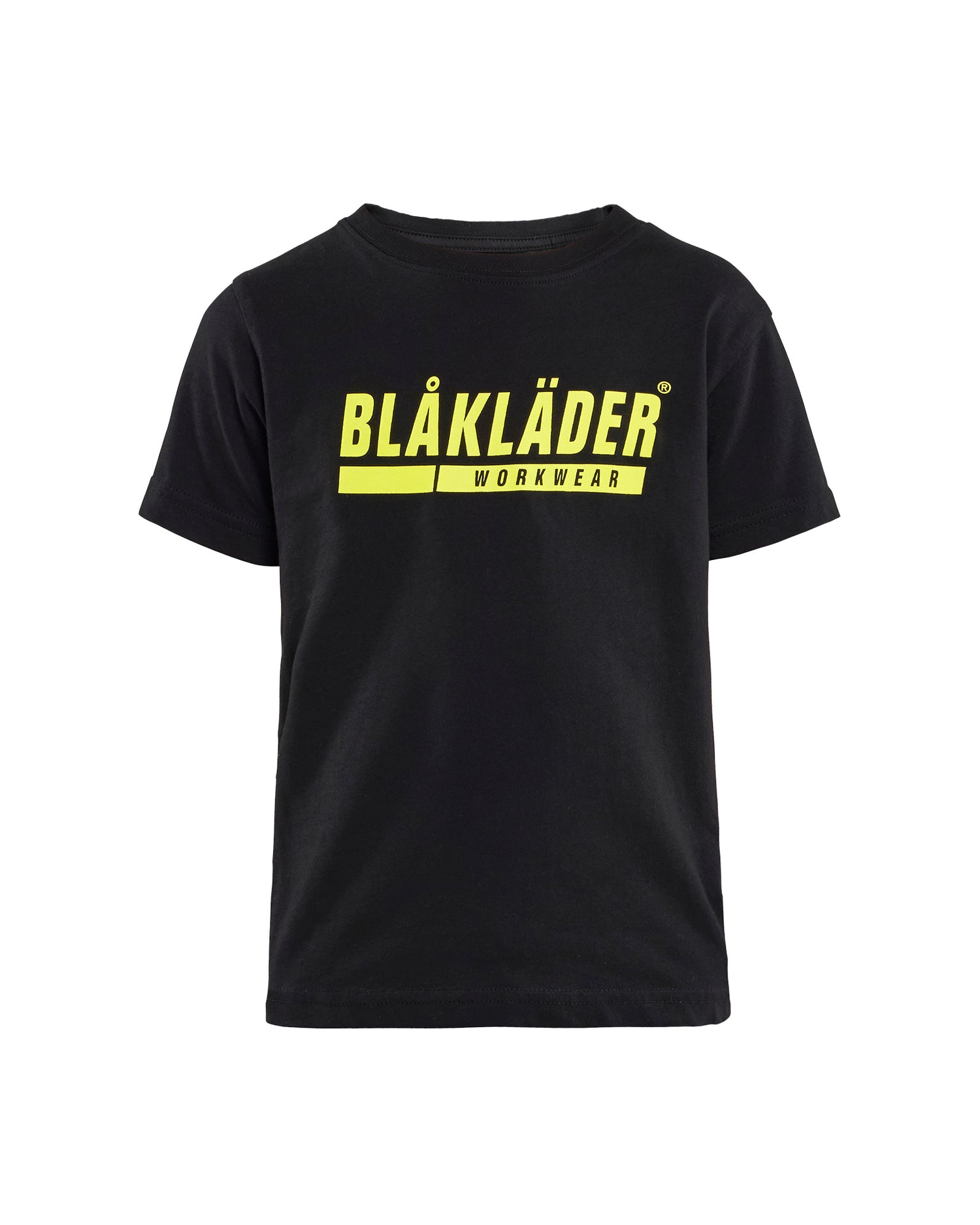 Blåkläder 5200 T-Shirt til Børn, Sort/High Vis Gul