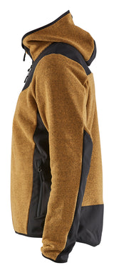 Blåkläder 5940 Strikket Jakke med Softshell produktfoto med tryk