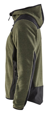 Blåkläder 5940 Strikket Jakke med Softshell produktbillede med tryk