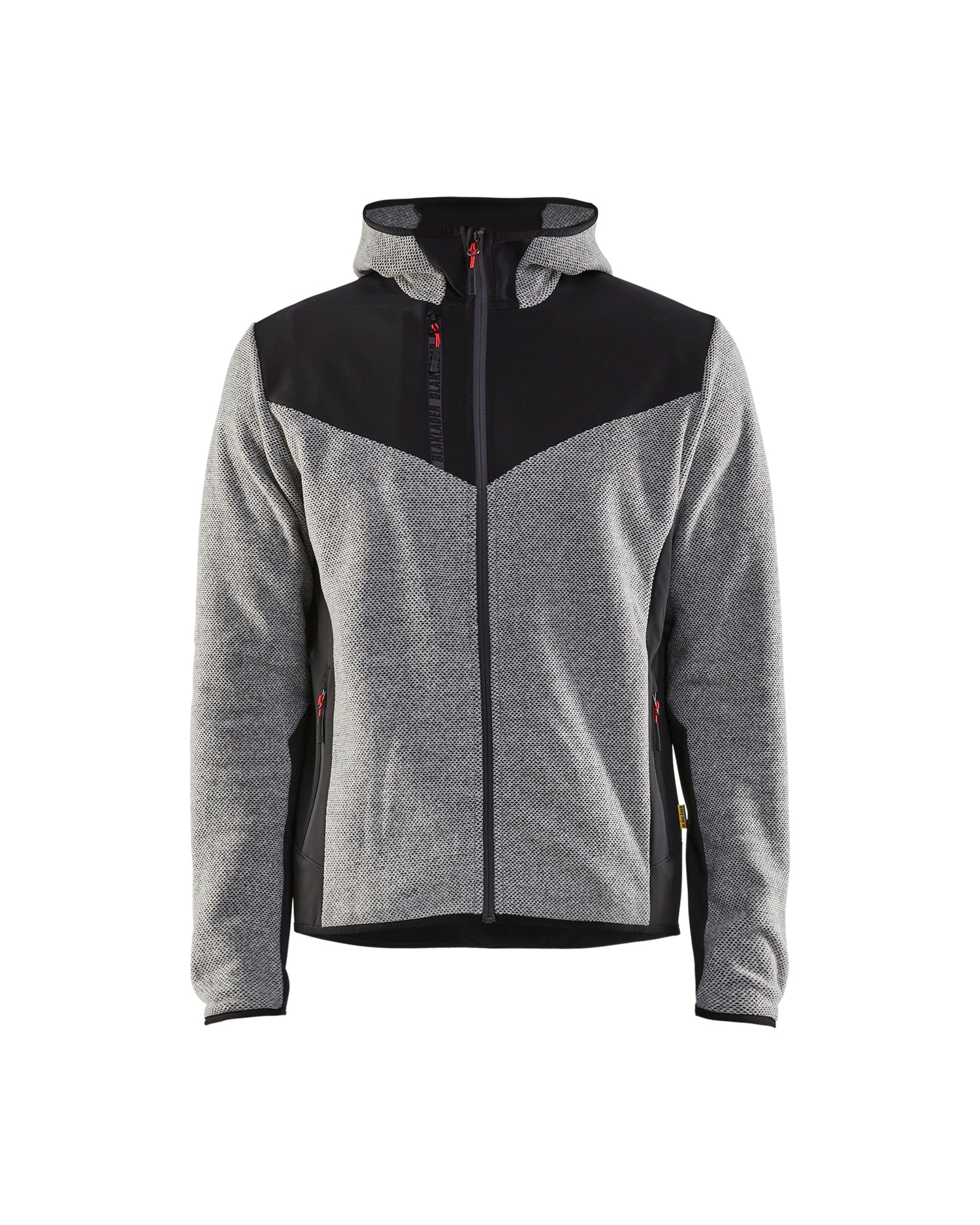 Blåkläder 5940 Strikket Jakke med Softshell, Gråmeleret/Sort