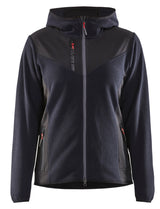 Blåkläder 5941 Dame Strikket Jakke med softshell med tryk eller logo – arbejdstøj og firmatøj