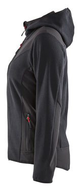 Blåkläder 5941 Dame Strikket Jakke med softshell produktbillede med tryk