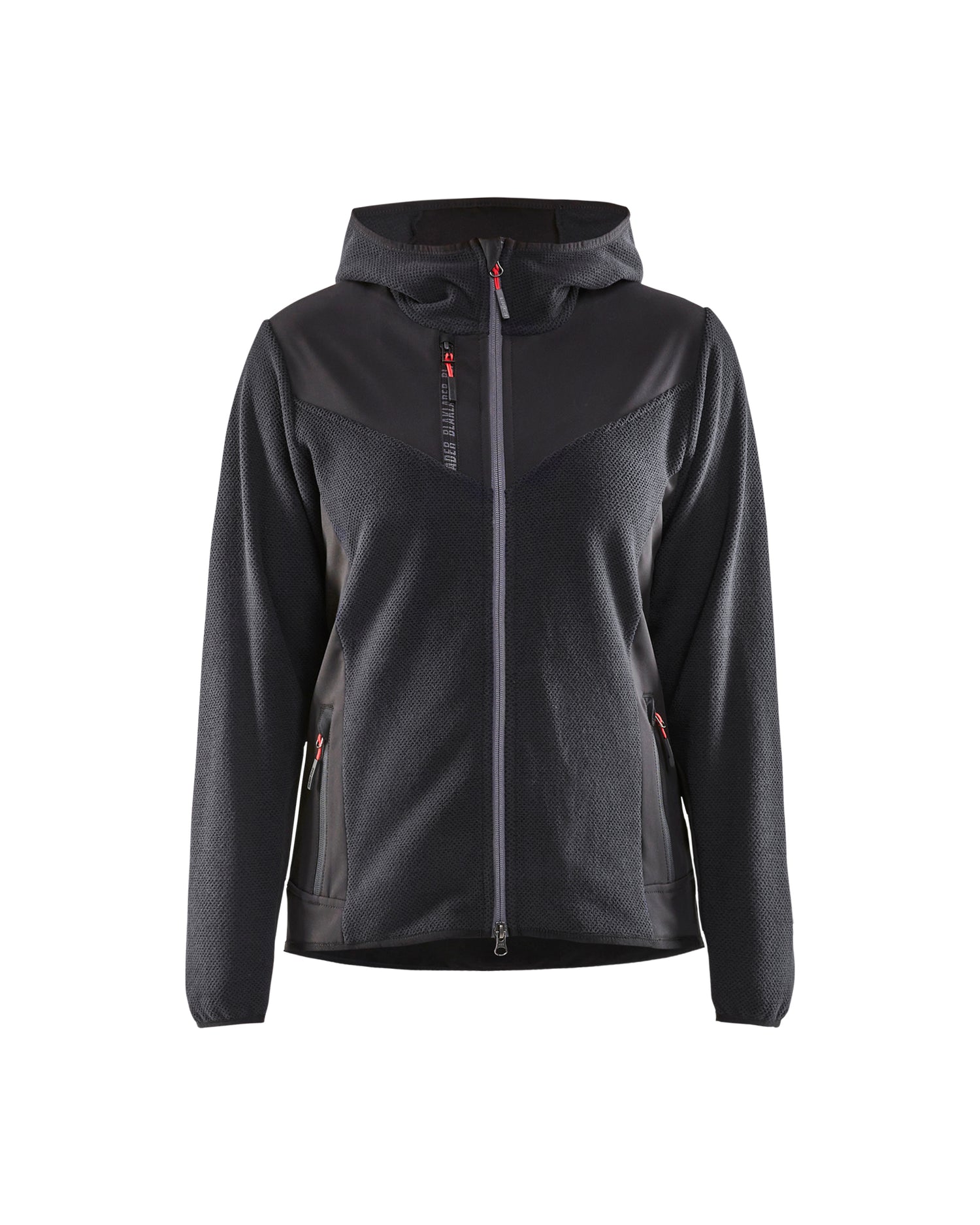 Blåkläder 5941 Dame Strikket Jakke med softshell, Antracitgrå/Sort